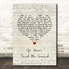 Winnie The Pooh Up, Down, Touch the Ground Script Heart Song Lyric Music Art Print