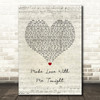 Rod Stewart Make Love With Me Tonight Script Heart Song Lyric Music Art Print