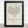 Simply Red Something Got Me Started Script Heart Song Lyric Music Art Print