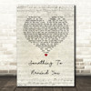 Staind Something To Remind You Script Heart Song Lyric Music Art Print