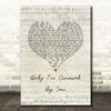BRYAN ADAMS Baby I'm Amazed By You Script Heart Song Lyric Music Art Print