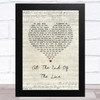 Skerryvore At the End of the Line Script Heart Song Lyric Music Art Print