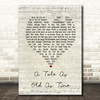 Celine Dion A Tale As Old As Time Script Heart Song Lyric Music Art Print