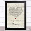 Nat King Cole Magnificent Obsession Script Heart Song Lyric Music Art Print