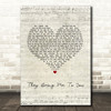 Joshua Radin They Bring Me To You Script Heart Song Lyric Music Art Print