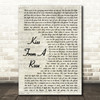 Seal Kiss From A Rose Vintage Script Song Lyric Quote Print