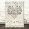 Trisha Yearwood For The Last Time Script Heart Song Lyric Music Art Print