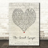 Marillion The Great Escape Script Heart Song Lyric Music Art Print