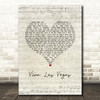 Elvis Presley Viva Las Vegas Script Heart Song Lyric Music Art Print