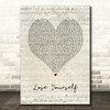 Eminem Lose Yourself Script Heart Song Lyric Music Art Print