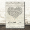 Keith Urban Parallel Line Script Heart Song Lyric Music Art Print
