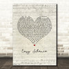Dixie Chicks Easy Silence Script Heart Song Lyric Music Art Print
