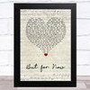 Jamie Cullum But for Now Script Heart Song Lyric Music Art Print