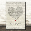 5 Seconds Of Summer Red Desert Script Heart Song Lyric Music Art Print