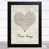 Foo Fighters These Days Script Heart Song Lyric Music Art Print