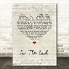 The Cranberries In The End Script Heart Song Lyric Music Art Print