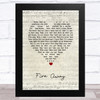 Chris Stapleton Fire Away Script Heart Song Lyric Music Art Print