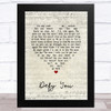 The Offspring Defy You Script Heart Song Lyric Music Art Print