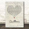 N joi Anthem Script Heart Song Lyric Music Art Print