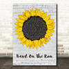 Paul McCartney & Wings Band On The Run Grey Script Sunflower Song Lyric Music Art Print