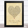 The 1975 I Think There's Something You Should Know Vintage Heart Song Lyric Music Art Print