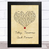 Elvis Presley Today, Tomorrow And Forever Vintage Heart Song Lyric Music Art Print