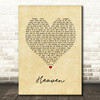 DJ Sammy Heaven (Candlelight Mix) Vintage Heart Song Lyric Music Art Print