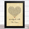 Powfu Breakfast With The Moon Vintage Heart Song Lyric Music Art Print