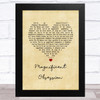 Nat King Cole Magnificent Obsession Vintage Heart Song Lyric Music Art Print
