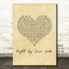 James Morrison Right By Your Side Vintage Heart Song Lyric Music Art Print