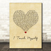 Divinyls I Touch Myself Vintage Heart Song Lyric Music Art Print