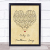 The Beatles Only A Northern Song Vintage Heart Song Lyric Quote Print