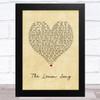 Led Zeppelin The Lemon Song Vintage Heart Song Lyric Music Art Print