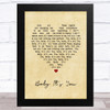 London Grammar Baby Its You Vintage Heart Song Lyric Music Art Print