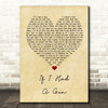Noel Gallagher If I Had A Gun?à Vintage Heart Song Lyric Quote Print