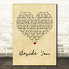 Simply Red Beside You Vintage Heart Song Lyric Music Art Print