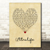 Oh Wonder Ultralife Vintage Heart Song Lyric Music Art Print