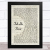 Joe Cocker Feels Like Forever Vintage Script Song Lyric Music Art Print