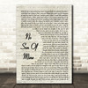 Genesis No Son Of Mine Vintage Script Song Lyric Music Art Print