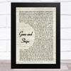 Leslie Odom, Jr., Daveed Diggs, Christopher Jackson & Original Broadway Cast of Hamilton Guns and Ships Vintage Script Song Lyric Music Art Print