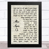 Love Alone Again Or Vintage Script Song Lyric Music Art Print