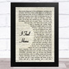 O.A.R. I Feel Home Vintage Script Song Lyric Music Art Print