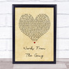 Coone Words From The Gang Vintage Heart Song Lyric Quote Print