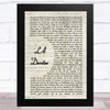 Panic! At The Disco LA Devotee Vintage Script Song Lyric Music Art Print