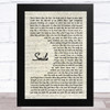 Uncle Kracker Smile Vintage Script Song Lyric Music Art Print