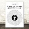 The 1975 It's Not Living (If It's Not With You) Vinyl Record Song Lyric Music Art Print