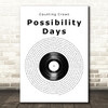 Counting Crows Possibility Days Vinyl Record Song Lyric Music Art Print