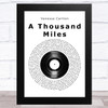 Vanessa Carlton A Thousand Miles Vinyl Record Song Lyric Music Art Print