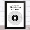 The Colourfield Thinking of You Vinyl Record Song Lyric Music Art Print