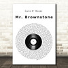 Guns N' Roses Mr. Brownstone Vinyl Record Song Lyric Music Art Print